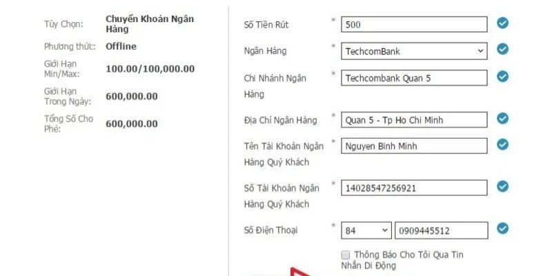 Rút Tiền W88 - Siêu Tốc Thanh Toán, Tối Đa Lợi Nhuận 2 Quy trình rút tiền W88 chi tiết dành cho người chơi mới