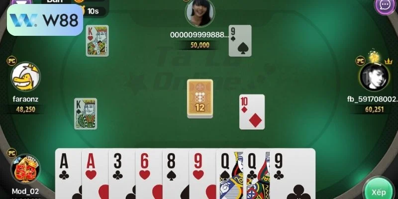 Bài Phỏm Online W88 Game Đổi Thưởng Xanh Chín 2025 4 Kỹ thuật quan trọng khi chơi bài phỏm online W88