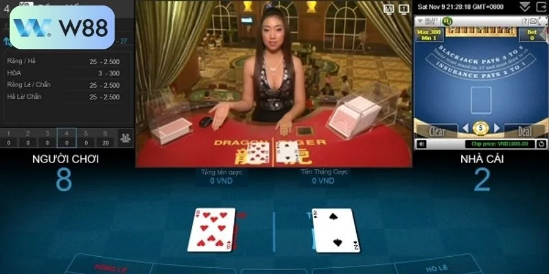 Live Casino W88 - Tham Gia Sòng Bài Online Đỉnh Cao 3 Các trò chơi nổi bật tại live casino W88