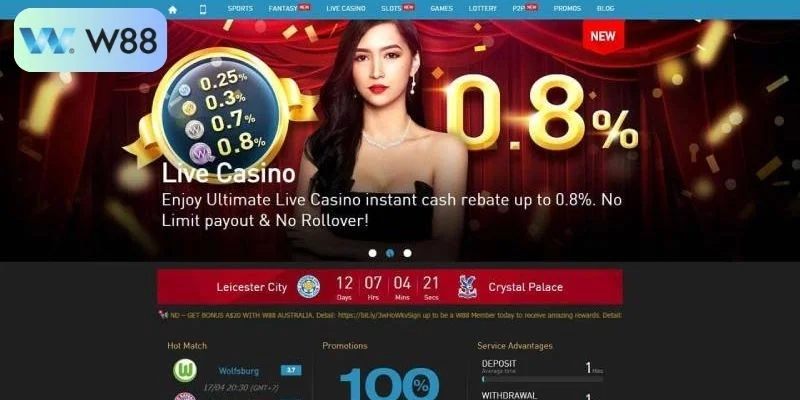 Live Casino W88 - Tham Gia Sòng Bài Online Đỉnh Cao 2 Tổng quan về hệ thống live casino W88